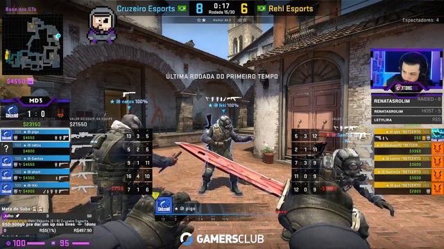 CRUZEIRO VS REHL - INFERNO (MAPA 2) (PTBR) - GAMERS CLUB SÉRIE A JULHO - MD3 смотреть онлайн