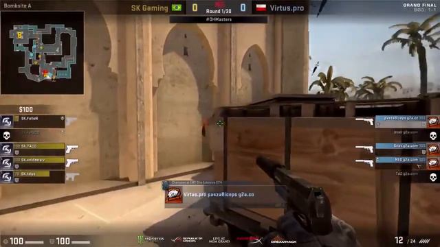 CS:GO DREAMHACK VIRTUS.PRO vs SK GAMING best moments смотреть онлайн