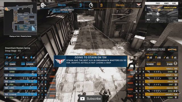 CS:GO :- North vs Heroic - DreamHack Masters Spring [ Train ] Map 1 смотреть онлайн