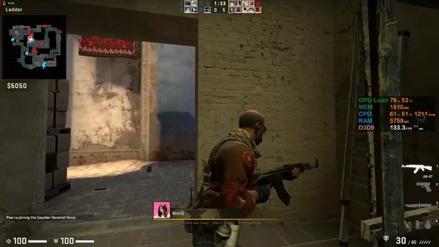 CS:GO @ 1080p High default settings Ryzen 3 2200g w/ Sapphire Pulse RX 570 4gb смотреть онлайн
