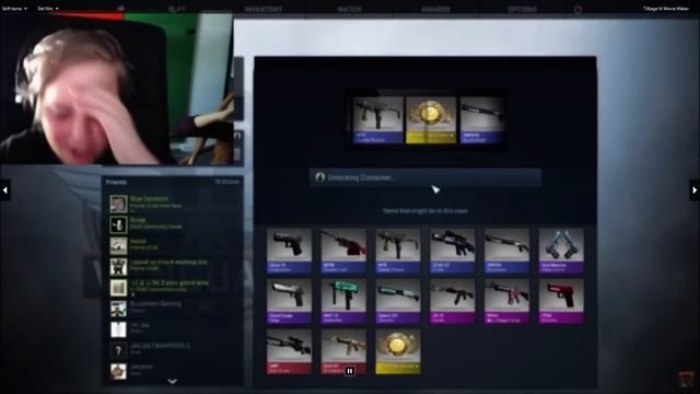 CS:GO M9 bayonet stattrak Tiger Tooth unboxing !! Crazy Reaction смотреть онлайн