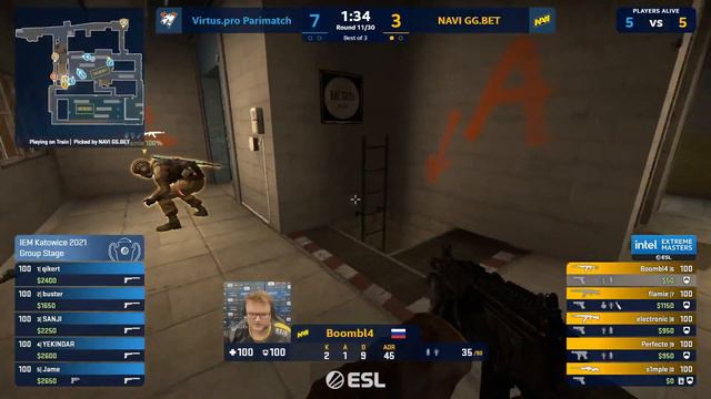 qikert AMAZING FAIL ZEUS // Virtus.pro vs NaVi // IEM KATOWICE 2021 смотреть онлайн