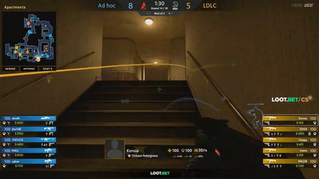 (RU) Ad hoc vs LDLC | map 2 | Loot.bet/CS Season 3 | by @cyberfocus_csgo & @Mr_Zais смотреть онлайн
