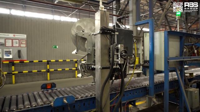 Установка принтера-аппликатора Н-ПР-06 для нанесения этикетки на упаковку с черепицей Шинглас смотреть онлайн