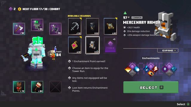 Minecraft Dungeons Tower Run 30 floors March 26 2023 (Apocalypse) смотреть онлайн