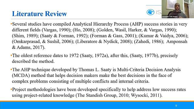ISAHP2020: SELECTION OF APPROPRIATE PROJECT MANAGEMENT METHODOLOGIES FOR EMERGENCY PROJECTS USING.. смотреть онлайн