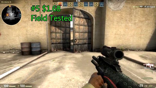 CS GO - Top 10 Cheap Skins! Best Skins for Under $2 - (Cheap Counterstrike Skins) смотреть онлайн