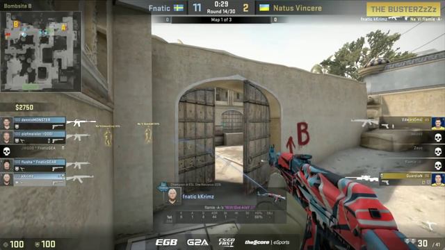 Na'Vi Guardian vs fnatic | INSANE CLUTCH 1vs3 | смотреть онлайн