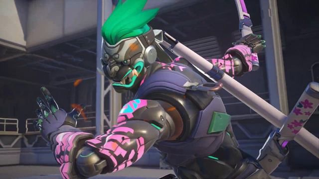 Overwatch 2 Mythic Skin Cyber Demon Genji Highlight Intros смотреть онлайн