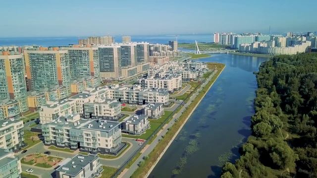 ЖК Балтийская Жемчужина - панорамная съёмка территории смотреть онлайн