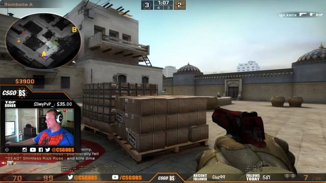 CS:GO B.S. - "Luckiest Bullshit Ever" lol Dust II MM смотреть онлайн