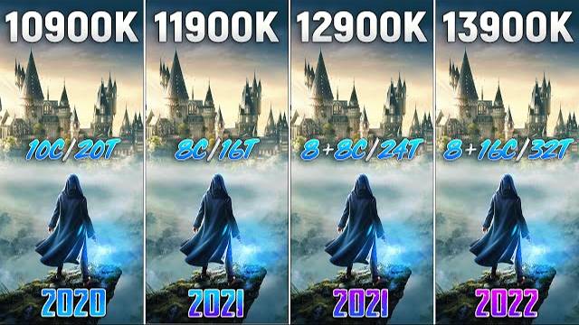 I9 10900K Vs I9 11900K Vs I9 12900K Vs I9 13900K - Test In 8 Games