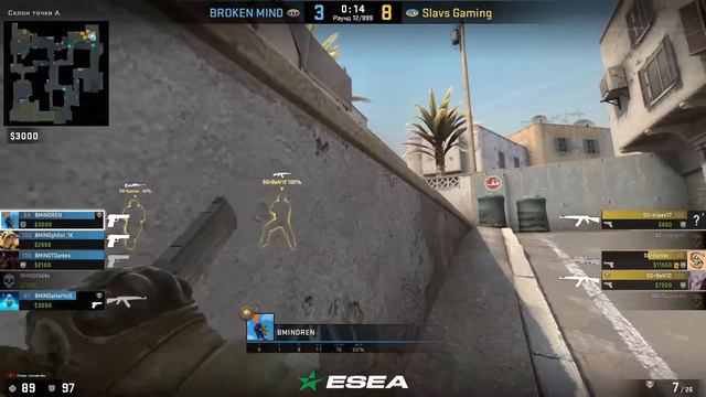 Skin Baron | ESEA Intermediate 43 Season | Slavs Gaming vs BROKEN MIND | by maxloki смотреть онлайн
