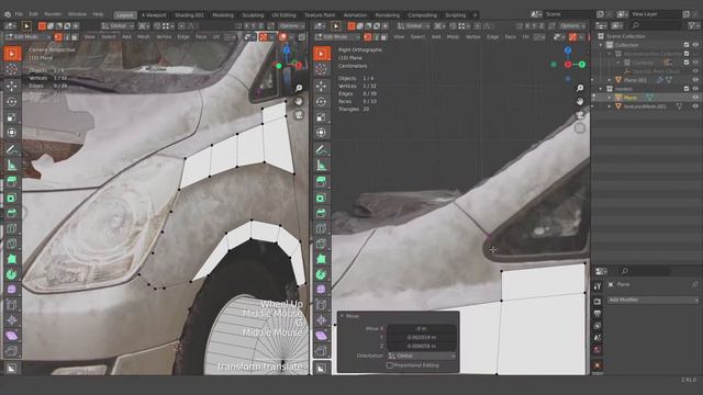 Meshroom Photogrammetry retopo test in blender 1 - Starex Van Fender Part смотреть онлайн