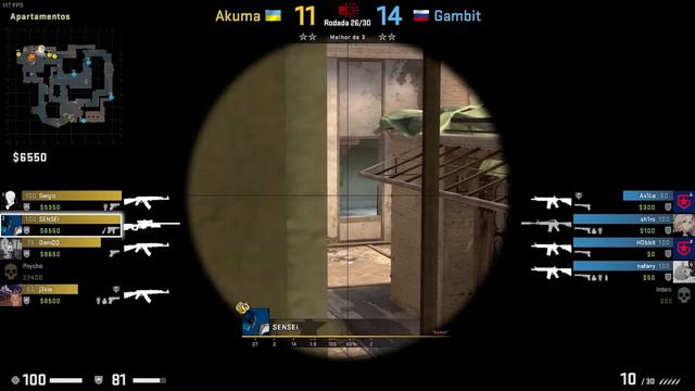 Pov SENSEi (50/27) CS GO DEMO - MIRAGE - 23 AKUMA VS 25 gambit (EPIC League CIS - 14/05/2021) смотреть онлайн