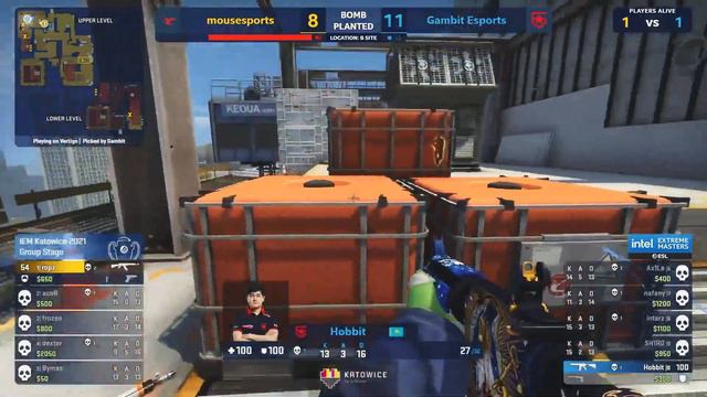 IEM KATOWICE 2021 MOUSESPORTS VS GAMBIT (HIGHTLIGHTS) смотреть онлайн