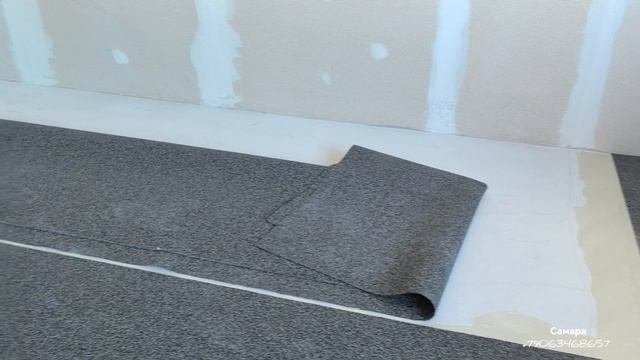 Укладка регупола рулонного покрытия из резиновой крошки. смотреть онлайн