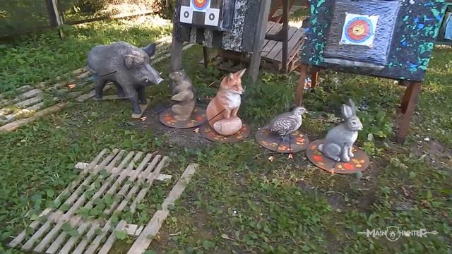 Стрельба по 3d мишеням. Лук Main Hunter Super Nova (ч. 2) смотреть онлайн