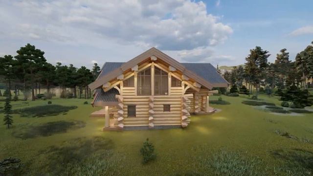 Гостевой комплекс дом-баня Уютный _ Ангарские терема _ срубы из кедра