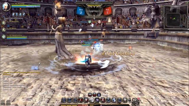 Dragon Nest 95lvl PvP Ripper vs Tempest, Dark Avenger, Moon Lord, Wind Walker, Glaciana, Seleana. смотреть онлайн