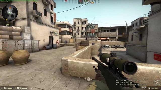 CS:GO de_dust2 контратака смотреть онлайн