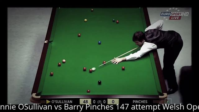 Ronnie OSullivan vs Barry Pinches 147 attempt: The Welsh Open смотреть онлайн
