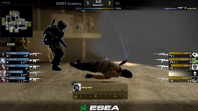 CS:GO POV Demo swag (30/5) vs Ghost Academy (de_cache) смотреть онлайн