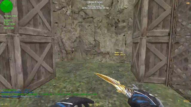 Быстрые зомби в CS 1.6 Zombie Escape Mod смотреть онлайн