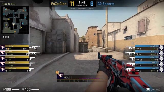Pov rain (34/23) CS GO DEMO - DUST2 - 17 FAZE VS 19 G2 (IEM Beijing-Haidian 19/11/2020) смотреть онлайн
