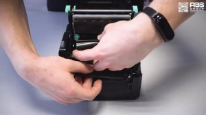 Godex GE300: установка риббона | Установка красящей ленты на Годекс GE300