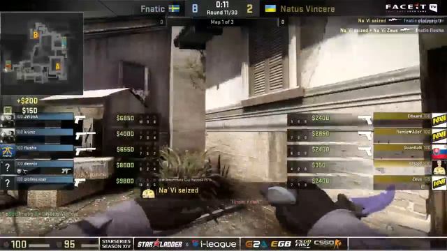 CS:GO - Just seized saving the AWP against Fnatic смотреть онлайн