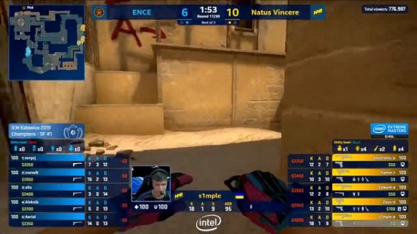 CS GO   NaVi vs  ENCE Mirage Map3   Semifinals   Champions Stage   IEM Katowice 2019