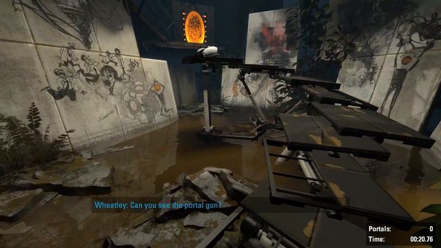 Portal 2 - portal gun 0:38.34 (old) смотреть онлайн