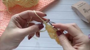 Вяжем спицами детский плед