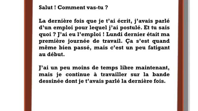 Comment écrire une LETTRE INFORMELLE à un correspondant... en français ! смотреть онлайн
