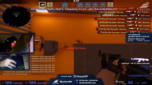 CS GO ScreaM playing Aim Traning смотреть онлайн