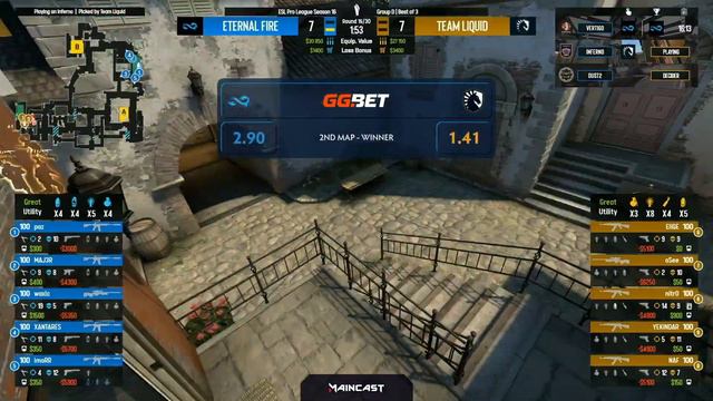 Liquid vs Eternal Fire | Map 2 Inferno | ESL Pro League Season 16 - Group D смотреть онлайн