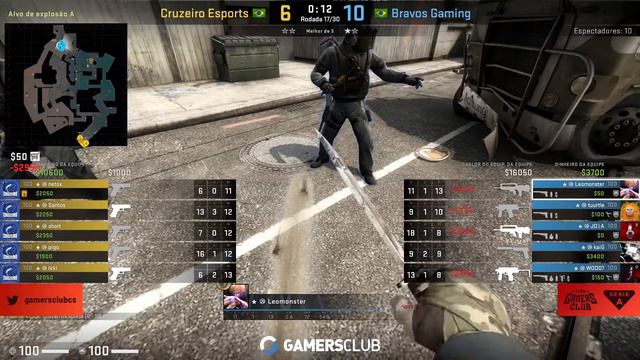 CRUZEIRO VS BRAVOS - OVERPASS (MAPA 2) (PTBR) - GAMERS CLUB SÉRIE A JUNHO - MD3 смотреть онлайн