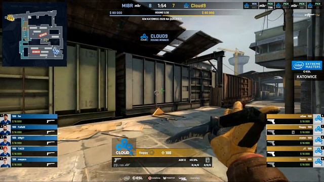 Cloud9 vs MIBR [Map 1, Train] (Best of 5) IEM Katowice 2020 | NA Qualifier смотреть онлайн