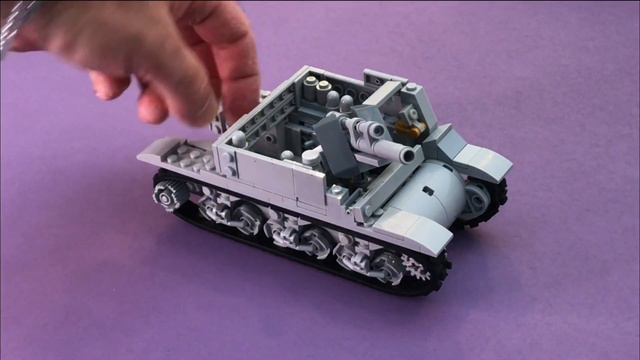 How To Build A Lego Tank - M7 Priest Self-Propelled Gun MOC #legomoc #legotank #legoww2