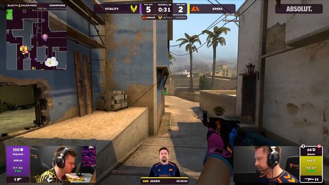 SEMI-FINAL!!! Vitality vs Apeks - mirage - BLAST Major CSGO | HIGHLIGHTS смотреть онлайн