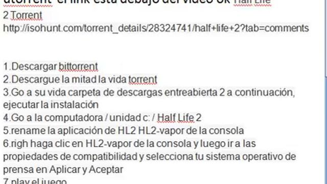 descargar half life 2 con utorrent смотреть онлайн