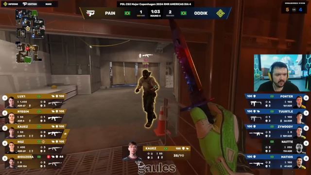PAIN vs ODDIK (Jogo Completo) PGL CS2 Major Copenhagen 2024 Americas RMR смотреть онлайн