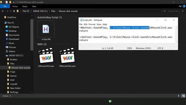 How to record mouse button click sounds for YouTube videos (easy autohotkey script) смотреть онлайн