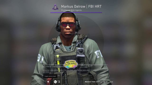 CS:GO CT Agent Markus Delrow | FBI HRT nclude Patch Welcome to the Clutch смотреть онлайн