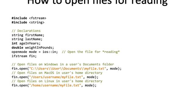 CS-163 - ML12: File I/O смотреть онлайн