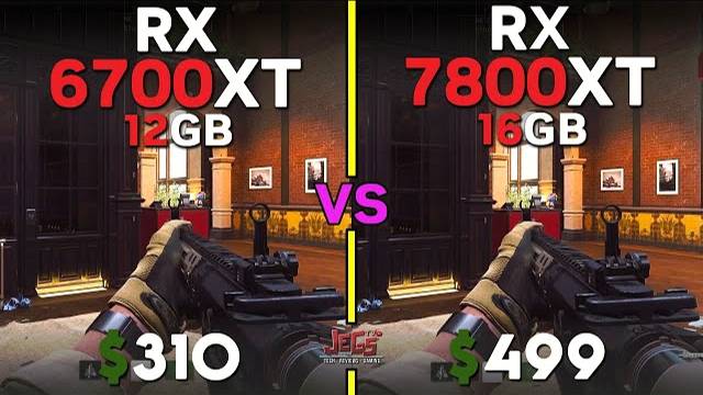 ТЕСТ - RX6700XT 12GB VS RX7800XT 16GB