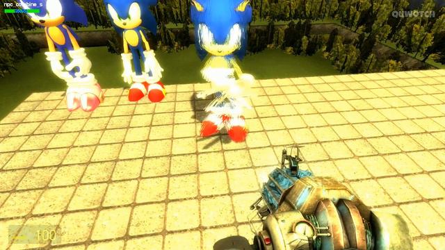 ALL SONIC THE HEDGEHOG CHARACTERS Garrys Mod Sonic смотреть онлайн