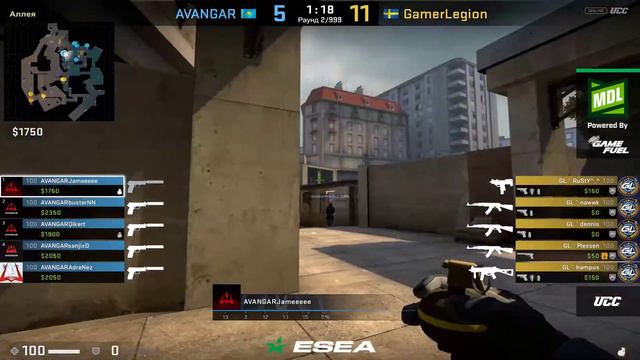 [RUSSIAN] ESEA MDL SEASON 32 EUROPE AVANGAR VS GAMERLEGION | OVERPASS | CSGO 2019 смотреть онлайн