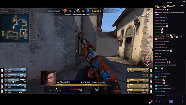 FaZe vs Cloud 9 Eleague Boston Major Final Rounds (with chat) смотреть онлайн